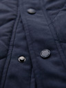 Ombre Clothing Férfi varrott ujjatlan dzseki barackhatással - sötétkék V2 OM-JAVJ-0277 Ombre Clothing