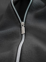 Ombre Clothing Férfi cipzáros pulóver - grafitszürke V2 OM-SWZS-0146 Ombre Clothing