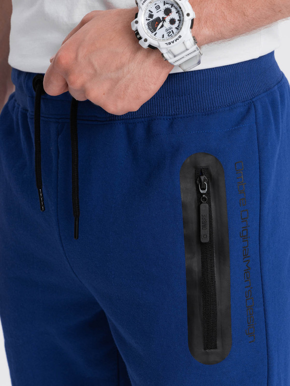 Ombre Clothing Férfi melegítő rövidnadrág - égszínkék V1 W239 Ombre Clothing