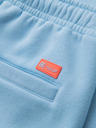 Ombre Clothing Uniszex melegítő rövidnadrág bordázott derekkal - kék V8 OU-SRBC-0101 Ombre Clothing