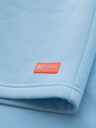 Ombre Clothing Uniszex melegítő rövidnadrág bordázott derekkal - kék V8 OU-SRBC-0101 Ombre Clothing