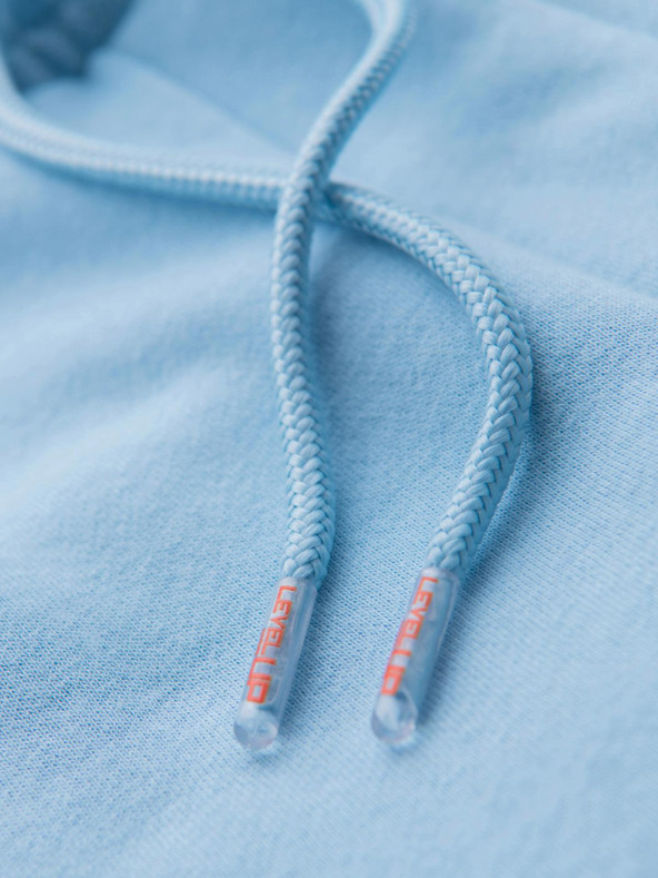 Ombre Clothing Uniszex melegítő rövidnadrág bordázott derekkal - kék V8 OU-SRBC-0101 Ombre Clothing