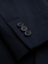 Ombre Clothing Férfi kötött dzseki fitted szabásban - sötétkék V3 OM-BLZB-0100 Ombre Clothing