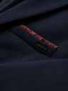 Ombre Clothing Férfi kötött dzseki fitted szabásban - sötétkék V3 OM-BLZB-0100 Ombre Clothing