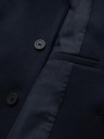 Ombre Clothing Férfi kötött dzseki fitted szabásban - sötétkék V3 OM-BLZB-0100 Ombre Clothing