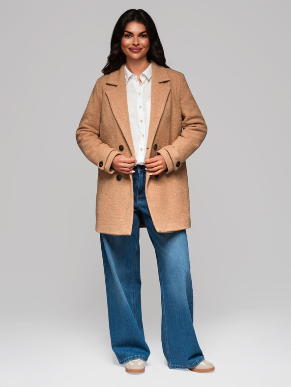 Edoti Divatos női kabát CLR041 - barna EDOTI