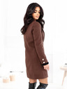 Edoti Divatos női kabát CLR042 - barna EDOTI