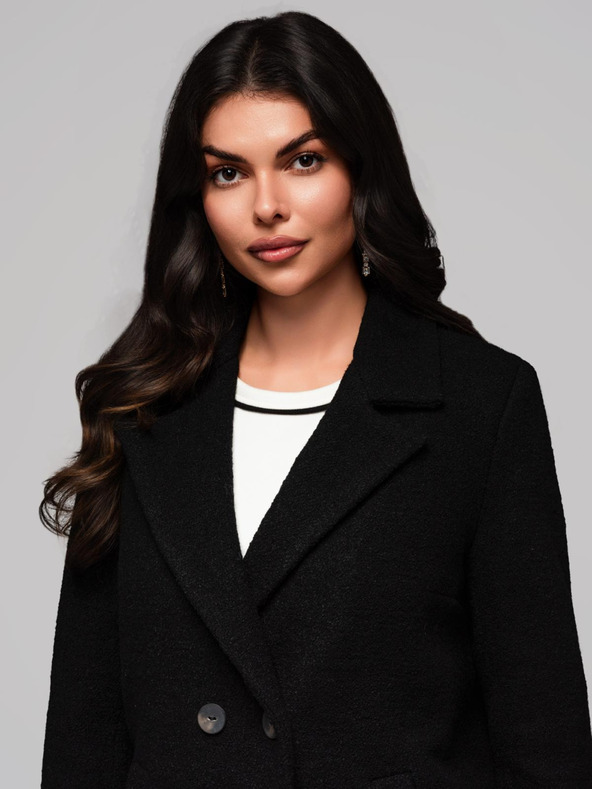 Edoti Divatos női kabát CLR041 - fekete EDOTI