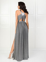 Edoti Női maxiruhát vékony pánt beépített nyakkivágás INGI DLR201 - szürke EDOTI