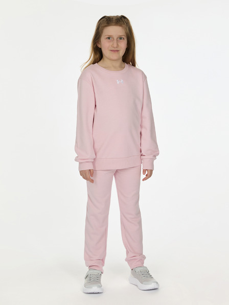 Under Armour Lány szett Under Armour UA RIVAL CREWNECK SET-PNK