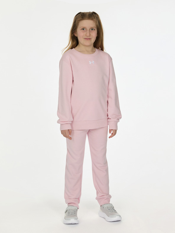 Under Armour Lány szett Under Armour UA RIVAL CREWNECK SET-PNK