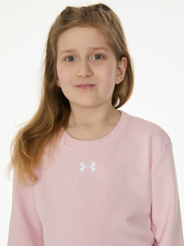 Under Armour Lány szett Under Armour UA RIVAL CREWNECK SET-PNK