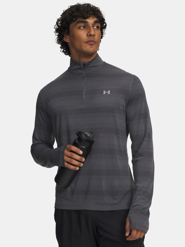 Under Armour Férfi póló Under Armour UA Velociti 1/4 Zip-GRY