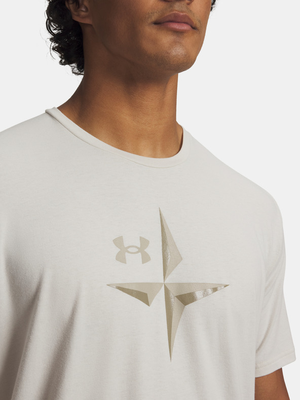 Under Armour Férfi póló Under Armour UA EXPLOR Graphic SS-WHT