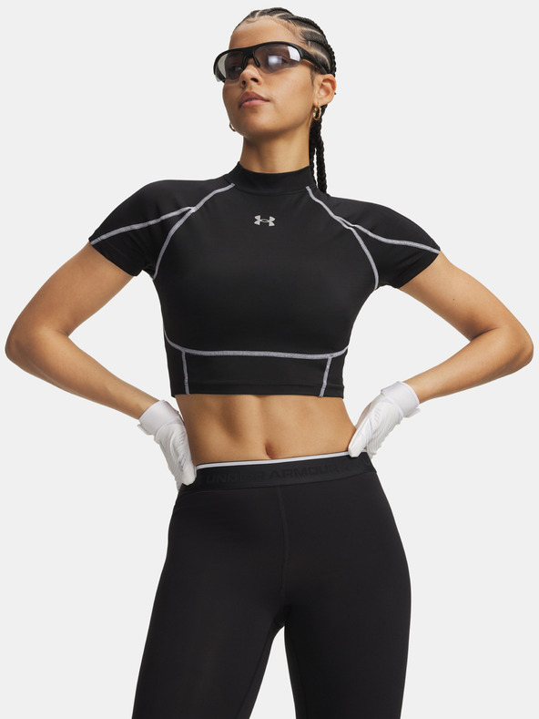 Under Armour Női póló Under Armour HeatGear Elite Crop Mck SS-BLK