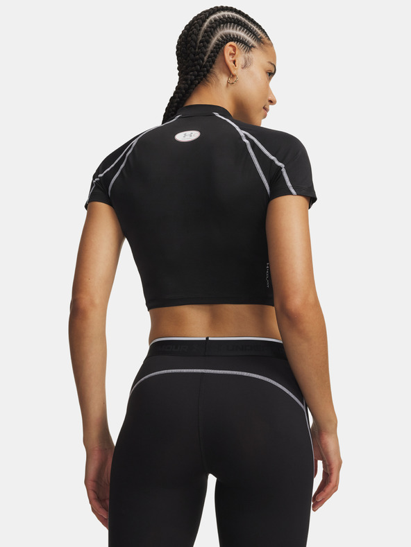 Under Armour Női póló Under Armour HeatGear Elite Crop Mck SS-BLK