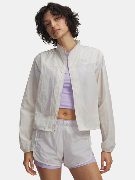 Under Armour Női dzseki Under Armour W Explor Trail Run Wind Jckt-WHT