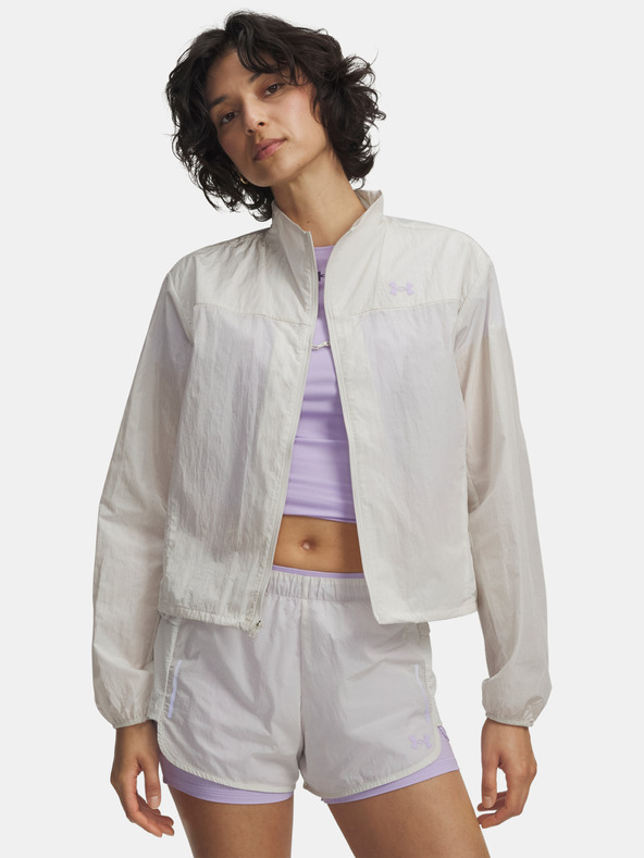 Under Armour Női dzseki Under Armour W Explor Trail Run Wind Jckt-WHT