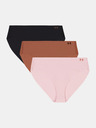 Under Armour Női bugyi Under Armour Ua Pure Stretch No Show Bikini-Solid - 3pk