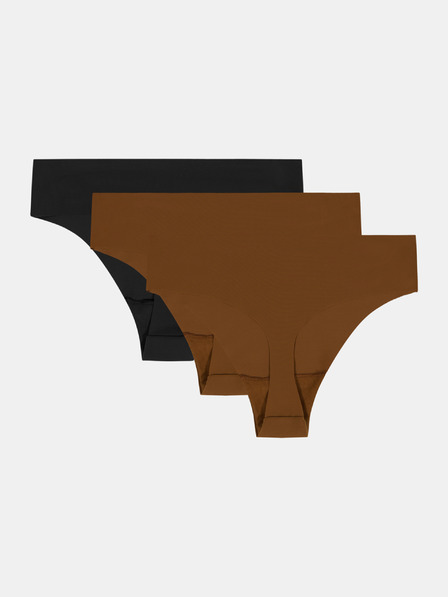 Under Armour Női tanga Under Armour Ua Pure Stretch No Show Thong -Solid - 3pk