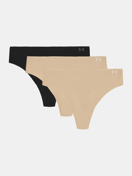 Under Armour Női tanga Under Armour Ua Pure Stretch No Show Thong -Solid - 3pk