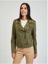 Orsay ORSAY Tina khaki színű női velúr bőrdzseki