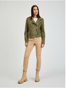 Orsay ORSAY Tina khaki színű női velúr bőrdzseki