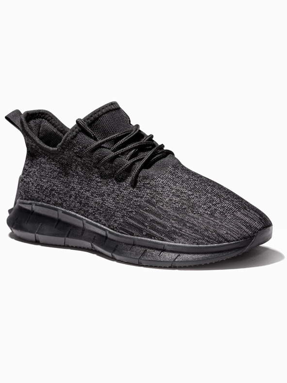 Ombre Clothing Fekete férfi barna tornacipő Ombre ruházat