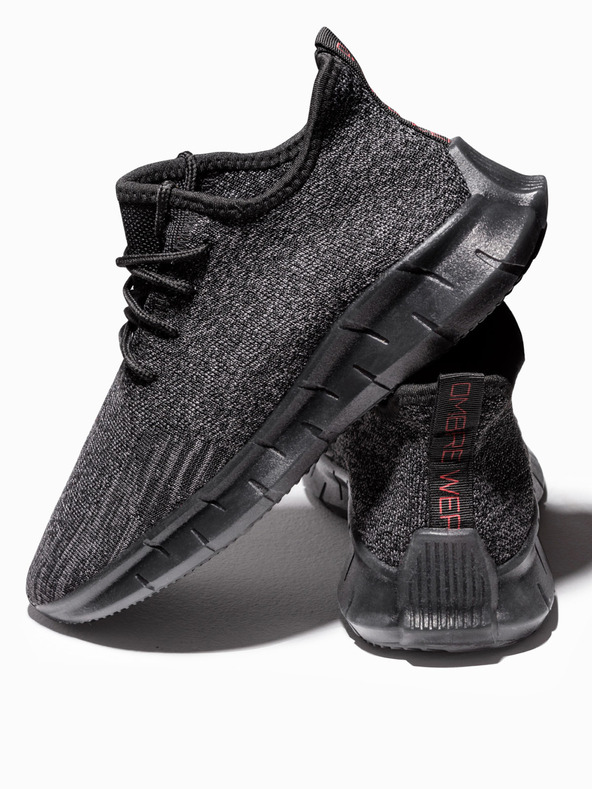 Ombre Clothing Fekete férfi barna tornacipő Ombre ruházat