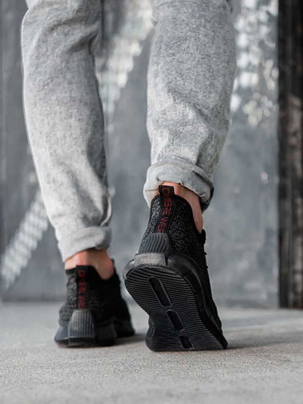 Ombre Clothing Fekete férfi barna tornacipő Ombre ruházat