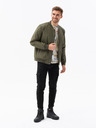 Ombre Clothing Khaki színű férfi Ombre Clothing átmeneti kabát C538