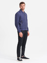 Ombre Clothing Férfi tavaszi bomberdzseki C439 - Navy