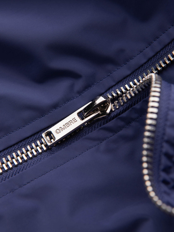 Ombre Clothing Férfi tavaszi bomberdzseki C439 - Navy