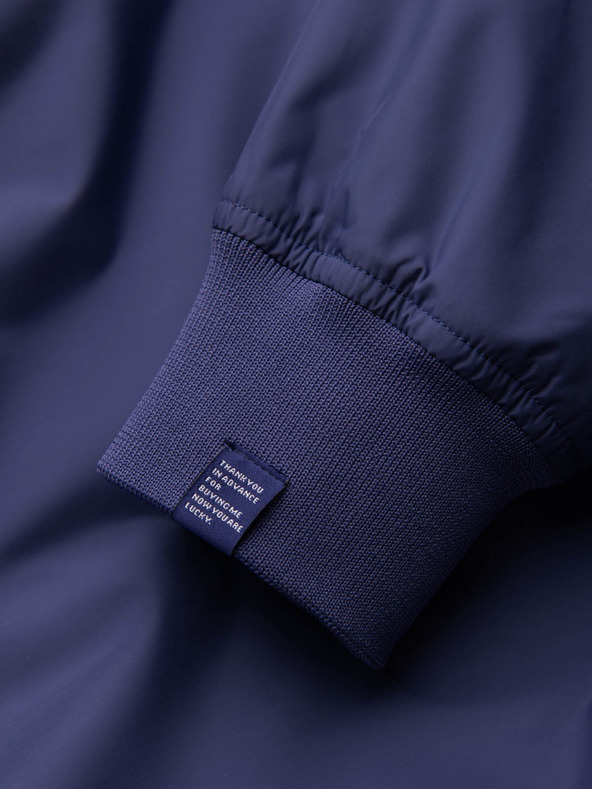 Ombre Clothing Férfi tavaszi bomberdzseki C439 - Navy