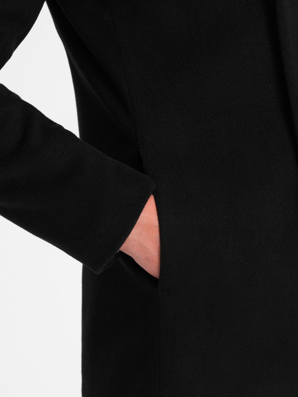 Ombre Clothing Fekete férfi ombre ruházati kabát C501