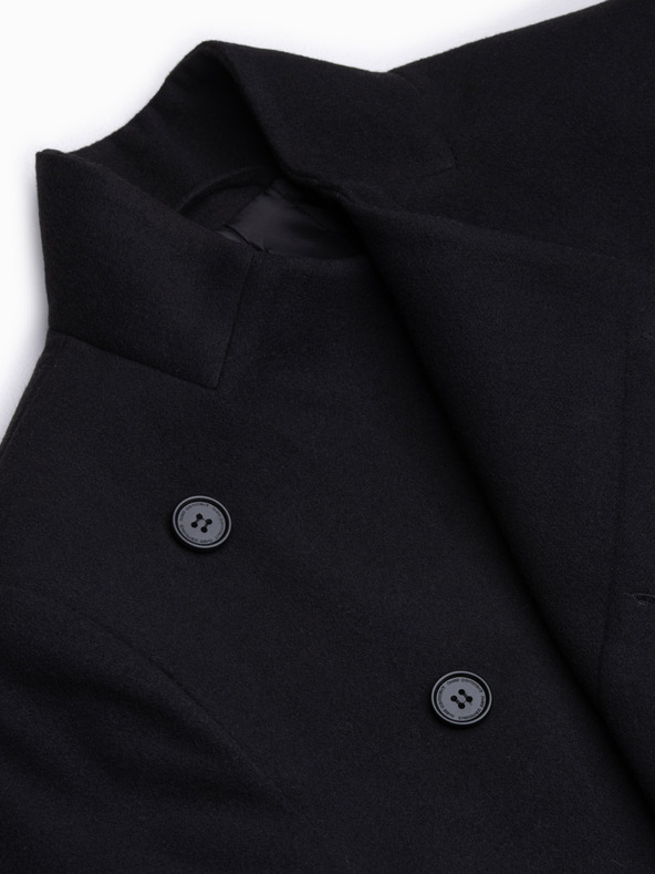 Ombre Clothing Fekete férfi ombre ruházati kabát C501