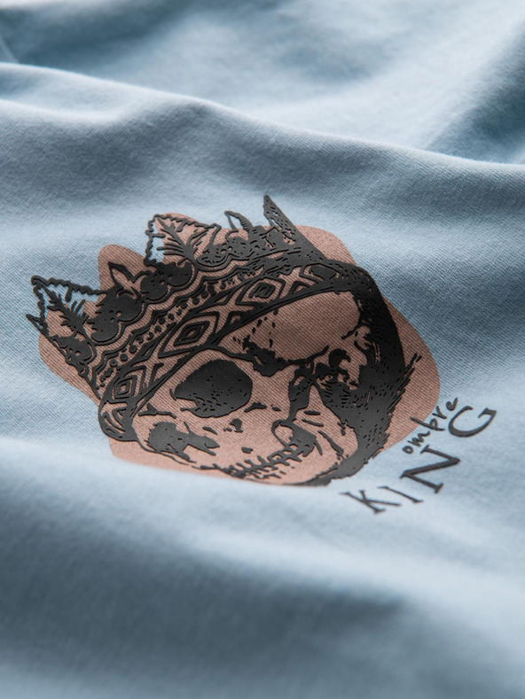 Ombre Clothing Világoskék férfi póló Ombre ruházat