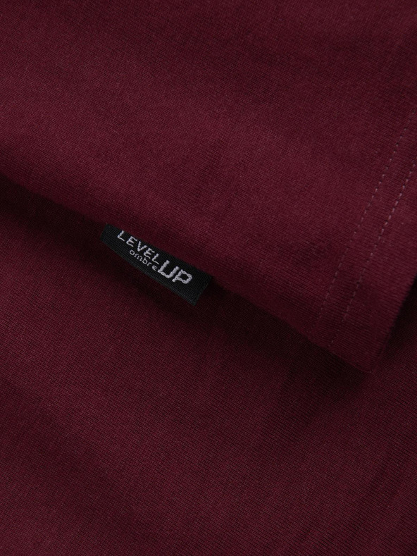 Ombre Clothing Férfi bordó ing Ombre ruházat