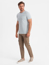 Ombre Clothing Világosszürke Férfi póló Ombre ruházat