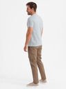 Ombre Clothing Világosszürke Férfi póló Ombre ruházat
