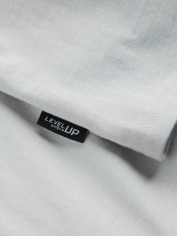 Ombre Clothing Világosszürke Férfi póló Ombre ruházat