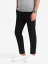 Ombre Clothing Fekete férfi kockás nadrág Ombre Clothing