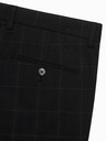 Ombre Clothing Fekete férfi kockás nadrág Ombre Clothing