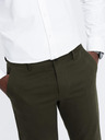 Ombre Clothing Sötétzöld férfi chino nadrág Ombre ruházat