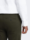 Ombre Clothing Sötétzöld férfi chino nadrág Ombre ruházat