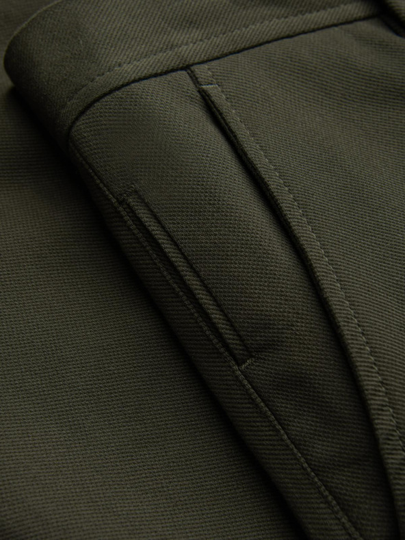 Ombre Clothing Sötétzöld férfi chino nadrág Ombre ruházat