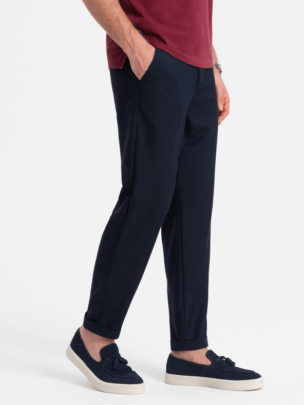 Ombre Clothing Sötétkék Férfi chino nadrág Ombre ruházat