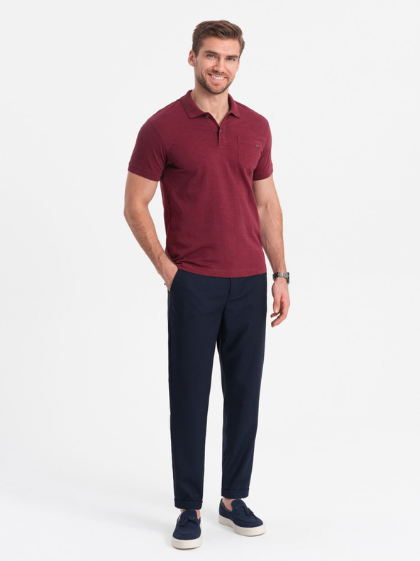 Ombre Clothing Sötétkék Férfi chino nadrág Ombre ruházat