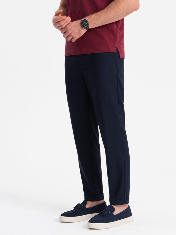Ombre Clothing Sötétkék Férfi chino nadrág Ombre ruházat