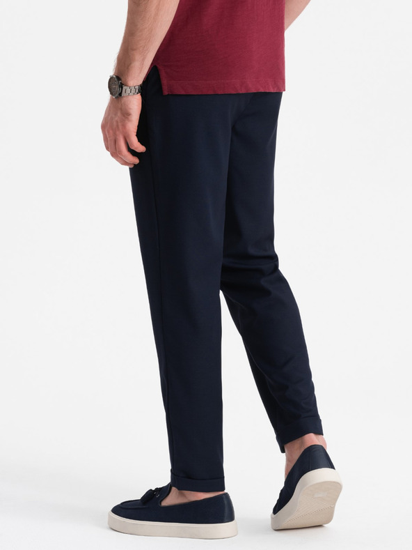 Ombre Clothing Sötétkék Férfi chino nadrág Ombre ruházat